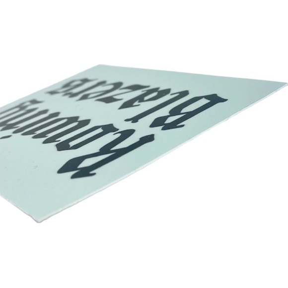 New Rowing Blazers Fashion Brand Light Green Sticker 4” x 2.75” - Picture 3 of 7